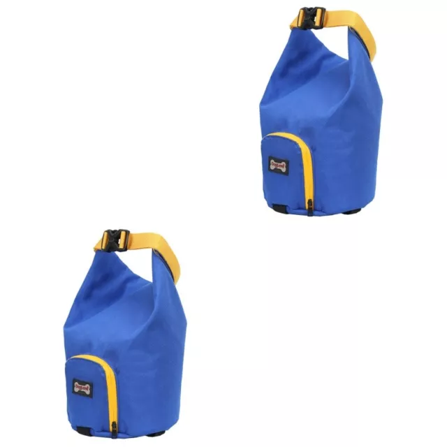 2 PC Dog Food Bag Pet Holder Camping with Pets High Capacity