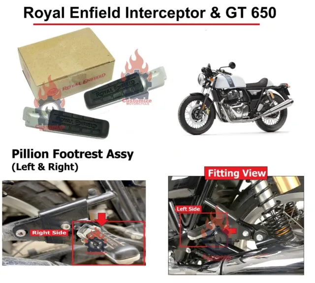 Royal Enfield " Interceptor & Continental Gt 650 SX & Dx Sellino Posteriore