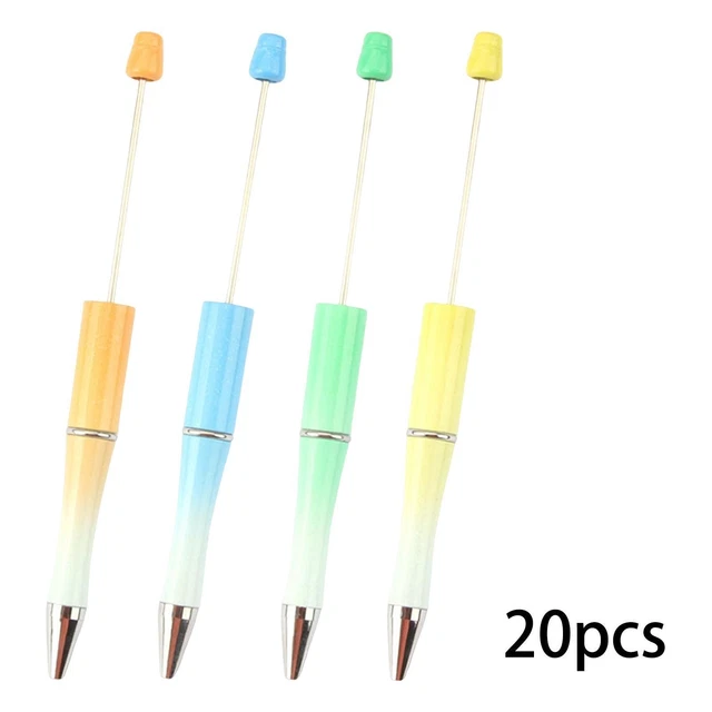 20 Stück Kugelschreiber DIY Frauen Mädchen Beadable Pens  für Office Exam