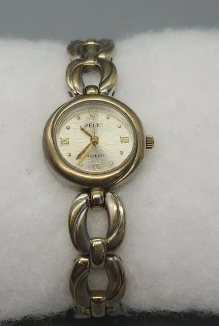Relic Wristwatch Women's Gold New Battery. Good Pre Owned Condition.