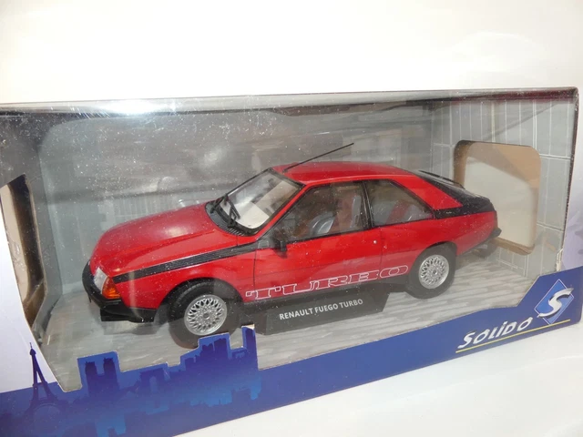 RENAULT FUEGO TURBO Rouge SOLIDO 1:18
