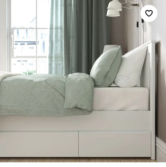 IKEASONGESAND DOUBLE BED frame with two storage boxes £180.00