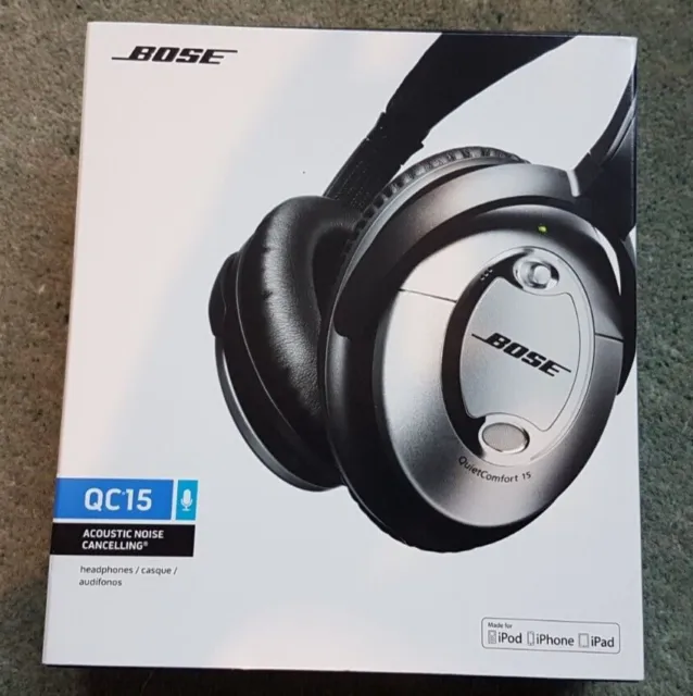 BOSE QuietComfort QC15 BOX AND INSTRUCTIONS ONLY EXCELLENT CONDITION