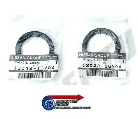 Autentiche Nissan x 2 Guarnizioni olio albero a camme skyline R33 GTST RB25DET 13042-16V0A