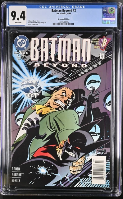 1999 Batman Beyond #2 1St Terry Mcginnis As Batman Rare Newstand Variant Cgc 9.4