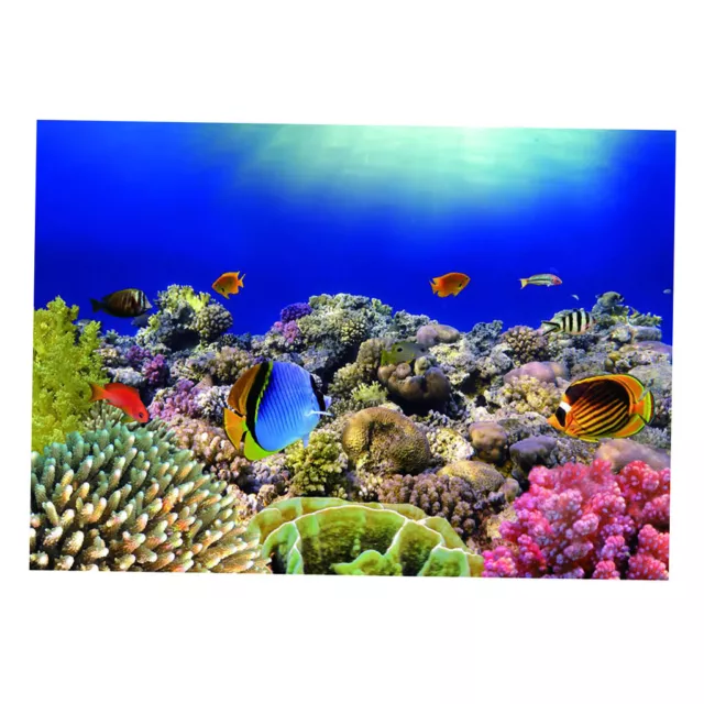 ADESIVO ACQUARIO SFONDO acquario coralli 3D pesci acquario EUR 10,20 -  PicClick IT