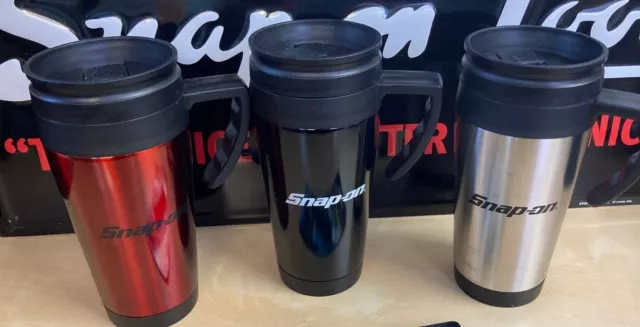 Genuine Snap-On Tools Stainless Steel Thermal Travel Mug Choice of Colours New