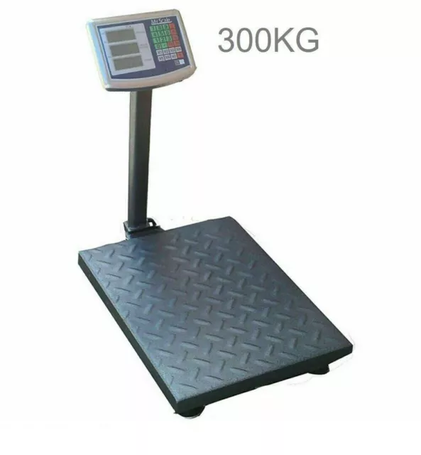 Bilico Bilancia Digitale 300Kg Elettronica Display Bascula Piatto