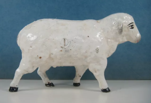 Cast Iron Lamb Still Penny Bank 1970 Reissue by The John Wright Company