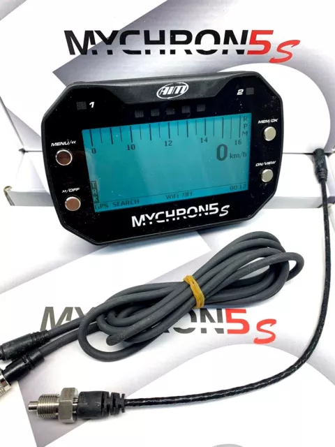 AIM Mychron 5s GPS Datalogger Unit, Water Temp Sensor & RPM Lead/ Rotax X30 Kart