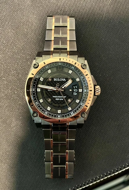 BULOVA PRECISIONIST 262KHZ gent s watch Sapphire Curved Crystal