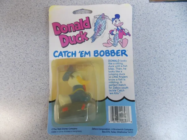 NEW VINTAGE DISNEY Zebco Donald Duck Catch Em Fishing Bobber MOC $15.00 -  PicClick