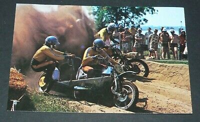 #40 Han Vels Jan Jansen Motocross Carte Cpa Grand Prix Vanderhout Fks 1976