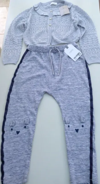 Next girls cardigan and jogging bottoms age 2-3 years