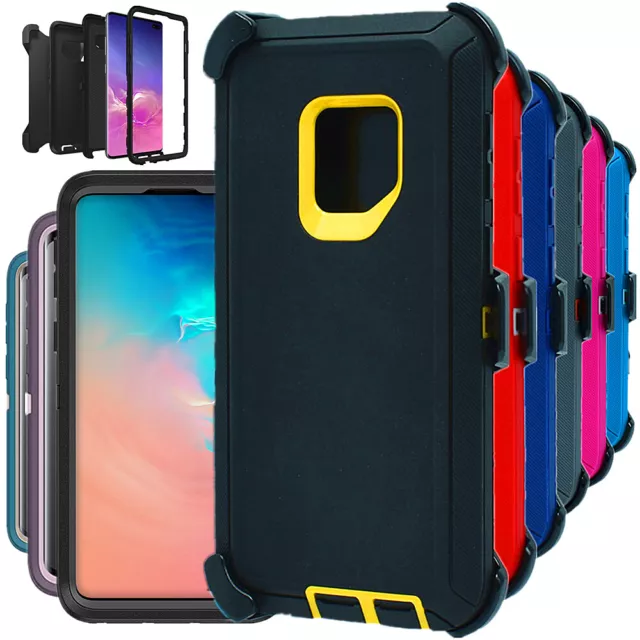 For Samsung Galaxy S9 S9+Plus Shockproof Defender Case Cover with Belt Clip