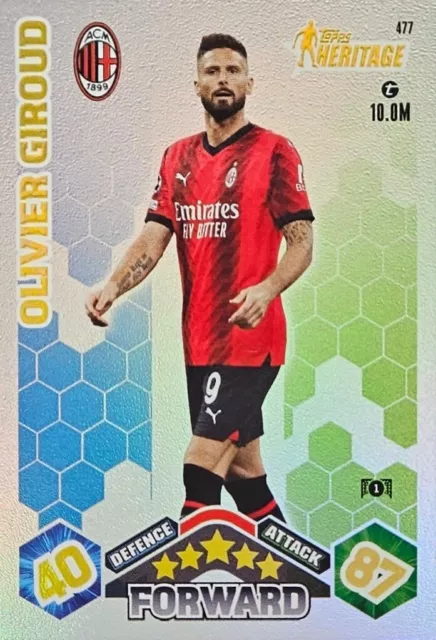 Topps Match Attax Champions League 2023/24 477 Heritage Olivier Giroud