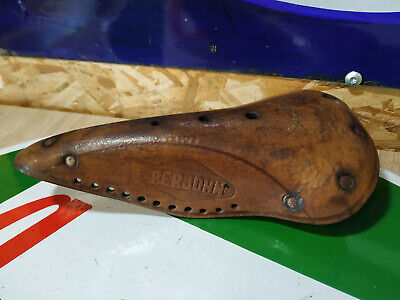 Ideale Selle velo cuir IDEALE 41 groupon saddle vintage french bike course eroica 