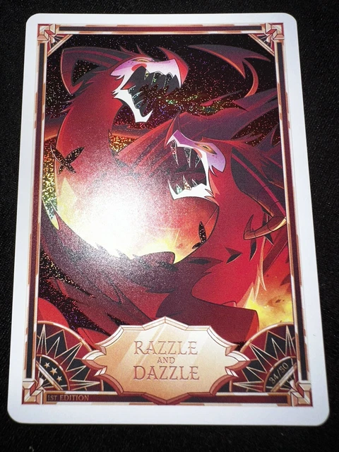 Hotel Razzle Menu Card HAZBIN HOTEL TRADING Cards -Razzle and Dazzle 34/50 - Foil EUR 250,00 ...