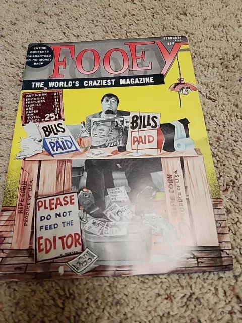 Fooey #1 1961 Scoff First issue Mad Magazine imitator Parody & wacky humor