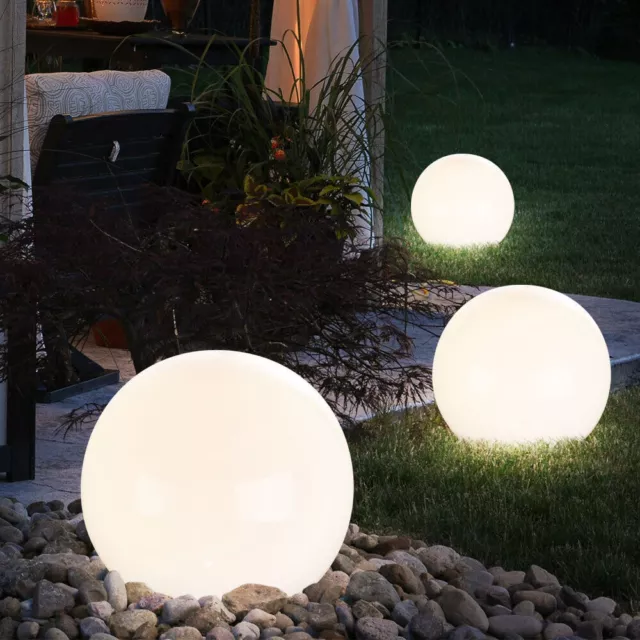 5x RGB LED lampes à prise solaire demi-boule chemin de jardin décoration  éclairage changement de couleur extérieur lumières blanc, ETC Shop: lampes,  mobilier, technologie. Tout d'une source.