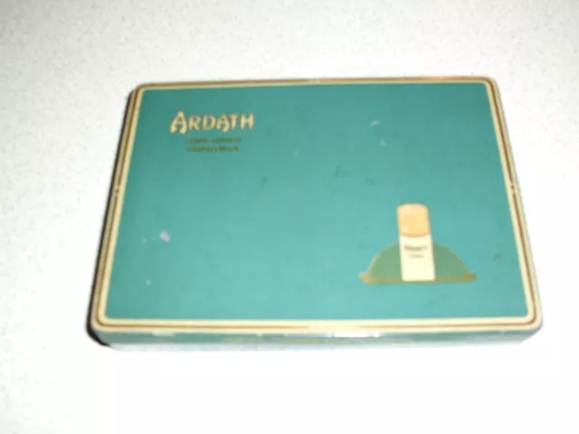 Vintage Ardath Liège Pointe Virginia Cigarette Boite en Métal Tabac Etui Rétro
