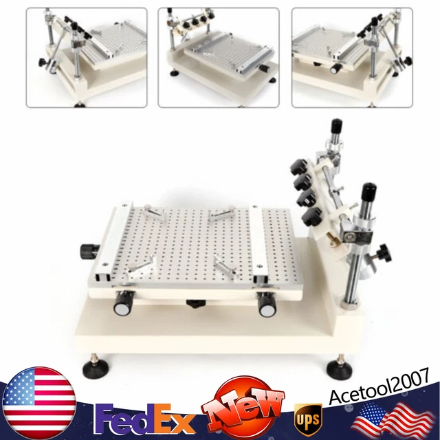 Solder Paste Printing Machine Manual Stencil Printer 250x400mm Printing Tool