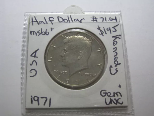 1971 USA Half Dollar  GEM UNC Coin Kennedy United States of America  #71.G1