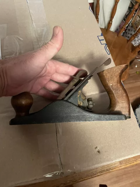 Vintage Stanley Bailey? Flat Bottom 9” Plane Made In U.S.A. Wood Work