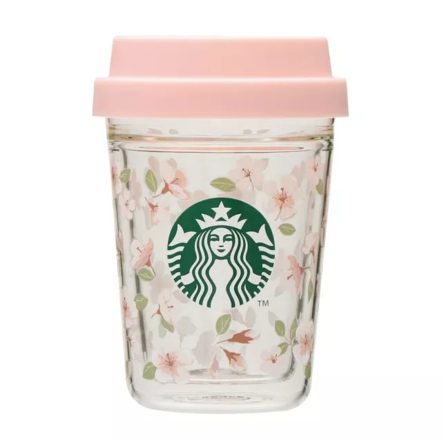 Starbucks Japan SAKURA 2024 Vaso de vidrio resistente al calor de doble...