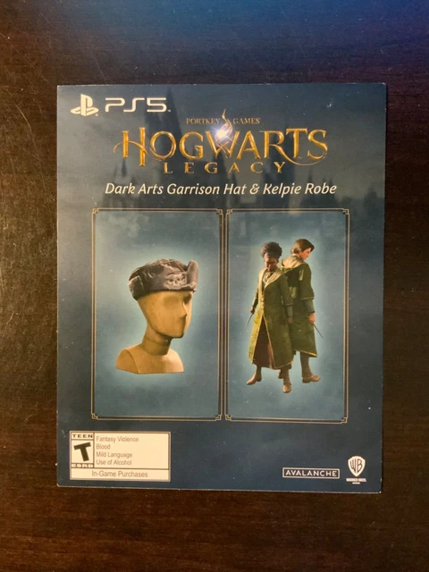 Hogwarts Legacy - Dark Garrison Hat & Kelpie Robe DLC CARD ONLY for PS5