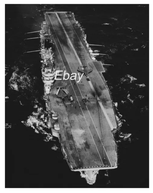 Sea Vixen & Scimitar Trials Hms Ark Royal 1957 Original Vickers Photo Rare