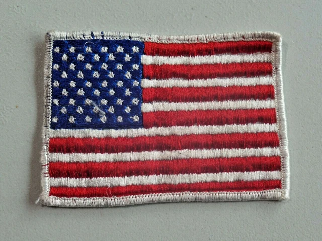 Applique Liberty Toppa Ricamata Bandiera Americana Con Bordo Bianco - Per Giacca, Zaino O Cappello (Stati Uniti) Toppa Spalla Americana - Foto 5