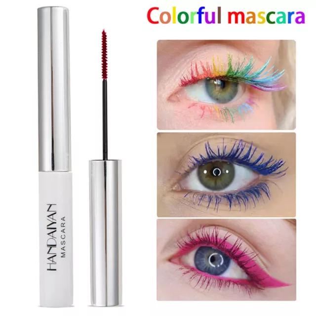 Colored Mascara 4D Silk Fibre Eyelash Extensions Curling Thick Eye Makeup