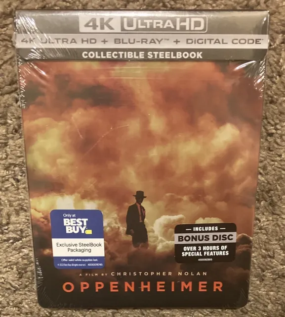Oppenheimer (4K UHD+Blu-Ray+Digital) Steelbook - SOLD OUT Best Buy Exclusive