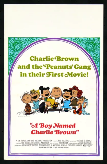 A Boy Named Charlie Brown * Peanuts Movie Poster 1969