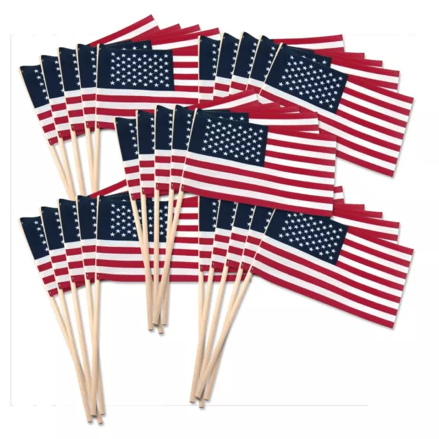 Set of 25 4"x6" American Made Hand Flags supporting Epilepsy Foundation.