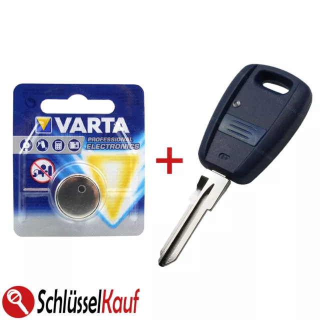 Auto Schlüssel + BATTERIE passend für Fiat Bravo Doblo Marea Panda Punto Stilo