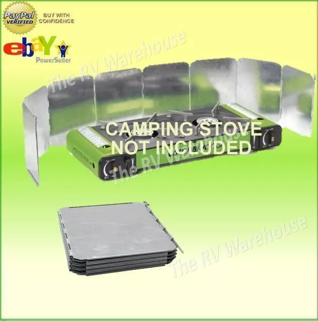 Windshield Portable Stove Double Deflector Companion Outdoors BBQ CARAVAN PARTS