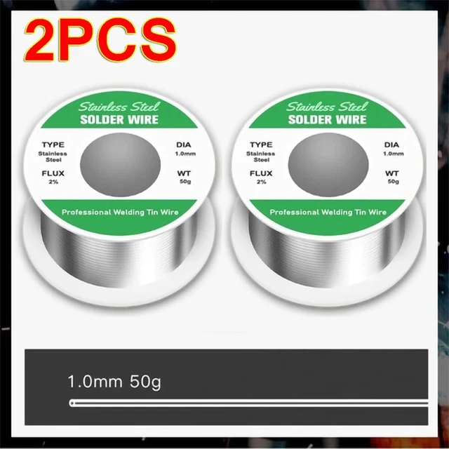 2Pcs Aluminum Stainless Steel Lighter Solder Wire Soldering Wire Tool Lead Free