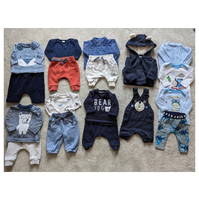 Baby Boy Newborn First Size Outfits Cute Bundle 18 Items