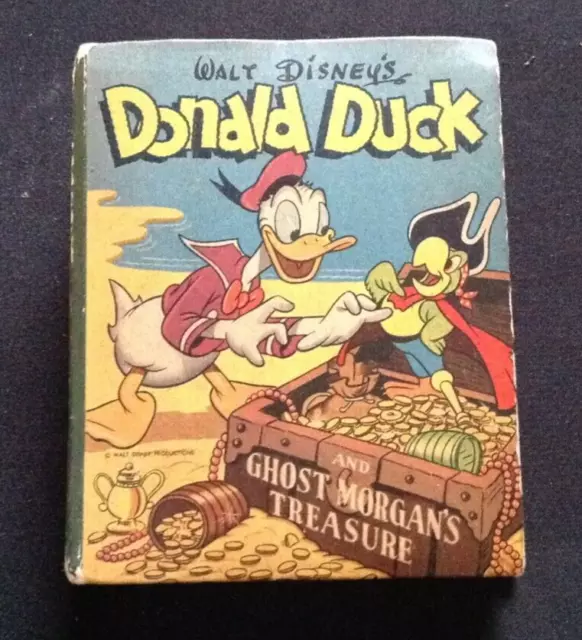 1946 The Better Little Book #1411 Disney DONALD DUCK AND GHOST MORGAN'S TREASURE