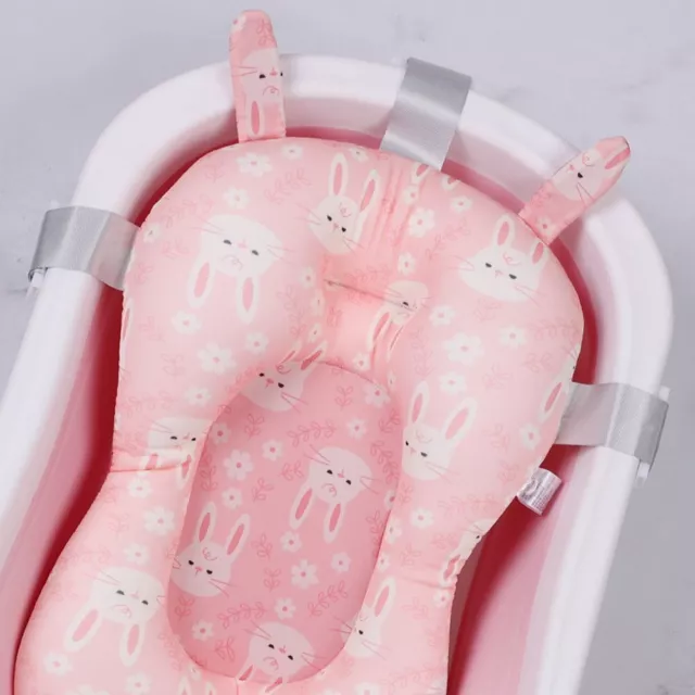Cute Newborn Bath Seat Baby Bath Cushion  Infant Bathtub Pad Shower Support Mat 2
