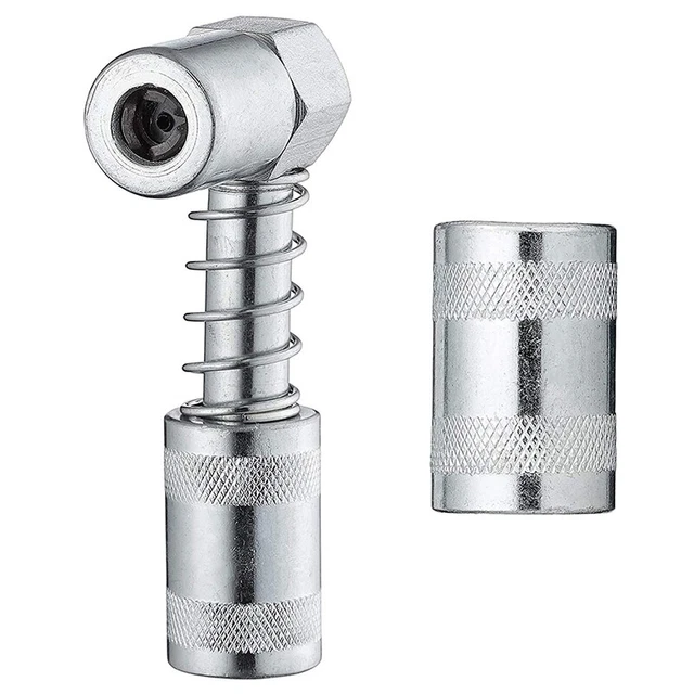 Adaptateur De Buse De Graisse Yeruvce - Coupleur 90° Avec Manchon à 3 Mâchoires - Pour Espaces Restreints