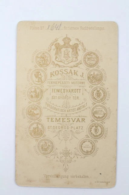 CDV Portrait Foto Österreich kuk Orden Offizier 2