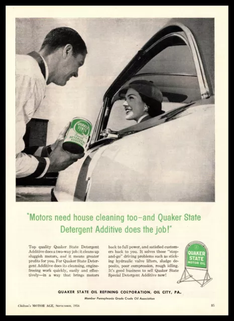 1968 Ad Motor Oil Quaker State Cans Tire Chain Ephemera Print Advertisement