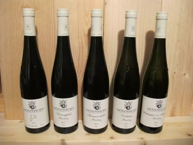 5 Flaschen 2017 Dönnhoff Riesling GG - verschiedene Lagen