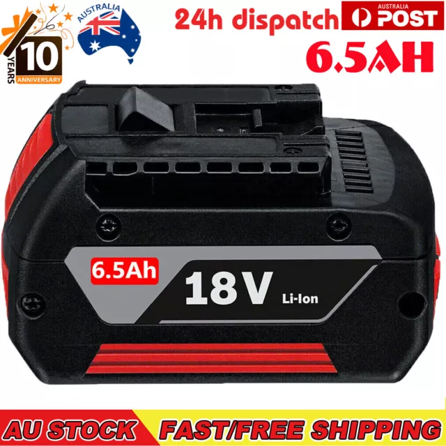 18V 6.5Ah Li-Ion Battery For Bosch BAT609 BAT618 17618 25618-01 26618 Fuel Guage