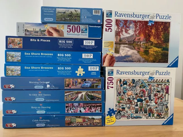 XL Extra Large jigsaw puzzles HOP, Ravensburger, Gibsons large pieces  -