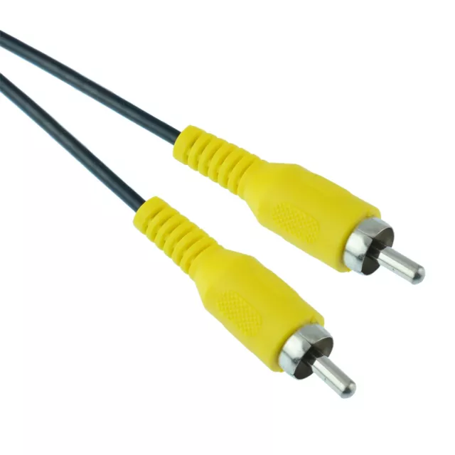 Amarillo 1m Macho A Conector Macho Rca Phono Cable Av Audio Vídeo PC TV CCTV