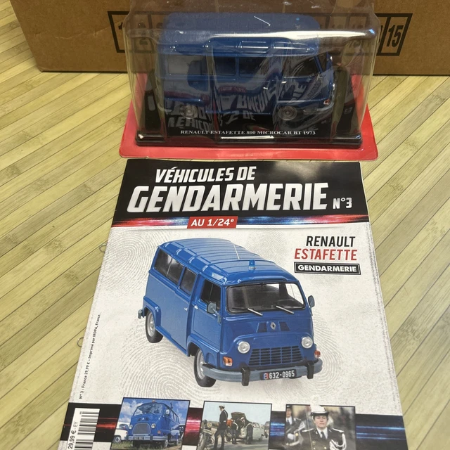 Voiture 1/24 Hachette Test GENDARMERIE RENAULT ESTAFETTE 800 Microcar BT 73
